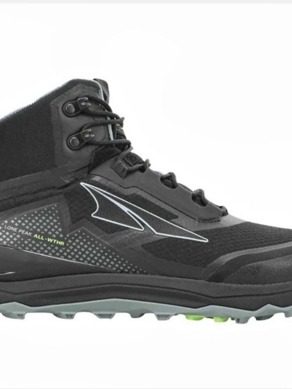 Altra Lone Peak All-Weather Athletic Shoes Black & Gray US 9